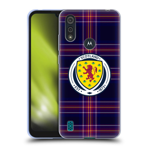 Scotland National Football Team Logo 2 Tartan Soft Gel Case for Motorola Moto E6s (2020)