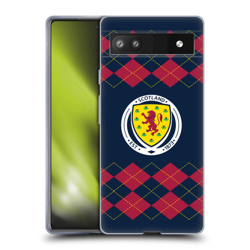 Scotland National Football Team Logo 2 Argyle Soft Gel Case for Google Pixel 6a