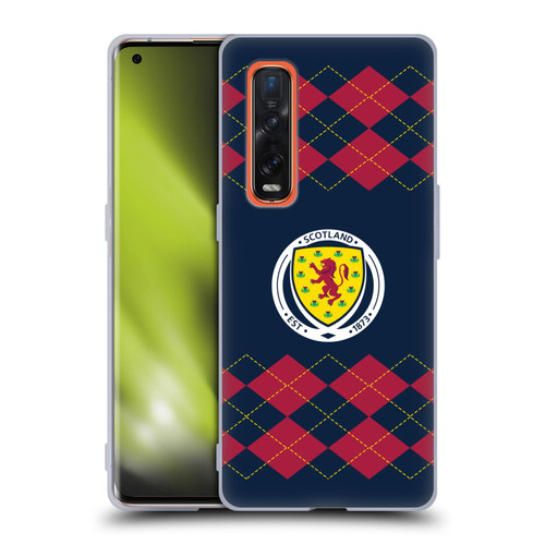 Scotland National Football Team Logo 2 Argyle Soft Gel Case for OPPO Find X2 Pro 5G