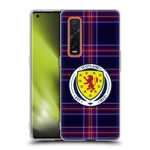 Scotland National Football Team Logo 2 Tartan Soft Gel Case for OPPO Find X2 Pro 5G