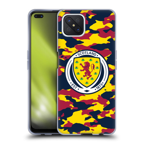 Scotland National Football Team Logo 2 Camouflage Soft Gel Case for OPPO Reno4 Z 5G