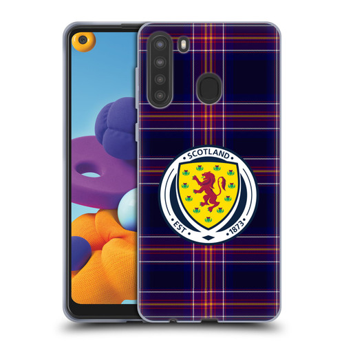 Scotland National Football Team Logo 2 Tartan Soft Gel Case for Samsung Galaxy A21 (2020)