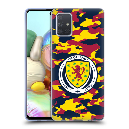 Scotland National Football Team Logo 2 Camouflage Soft Gel Case for Samsung Galaxy A71 (2019)