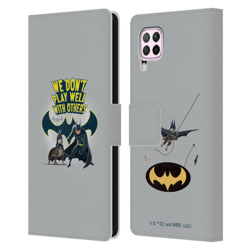 DC League Of Super Pets Graphics We Don't Play Well With Others Leather Book Wallet Case Cover For Huawei Nova 6 SE / P40 Lite