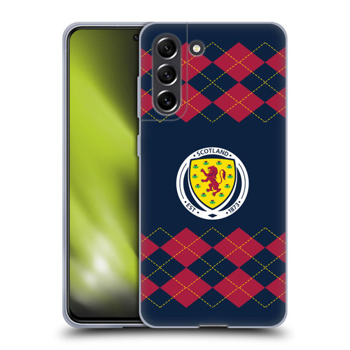 Scotland National Football Team Logo 2 Argyle Soft Gel Case for Samsung Galaxy S21 FE 5G