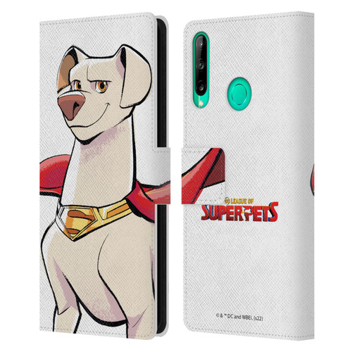 DC League Of Super Pets Graphics Krypto Leather Book Wallet Case Cover For Huawei P40 lite E