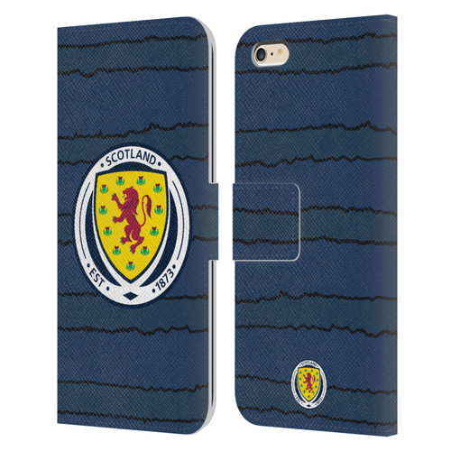 Scotland National Football Team Kits 2019-2021 Home Leather Book Wallet Case Cover For Apple iPhone 6 Plus / iPhone 6s Plus