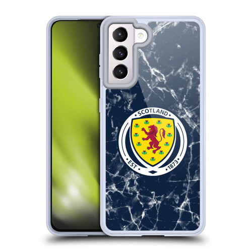 Scotland National Football Team Logo 2 Marble Soft Gel Case for Samsung Galaxy S21 5G