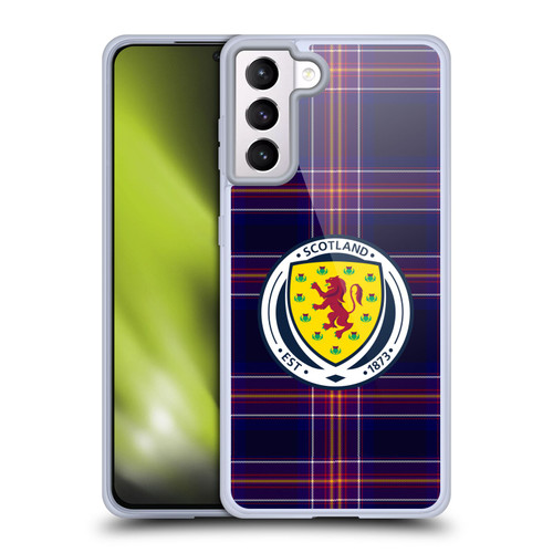 Scotland National Football Team Logo 2 Tartan Soft Gel Case for Samsung Galaxy S21+ 5G