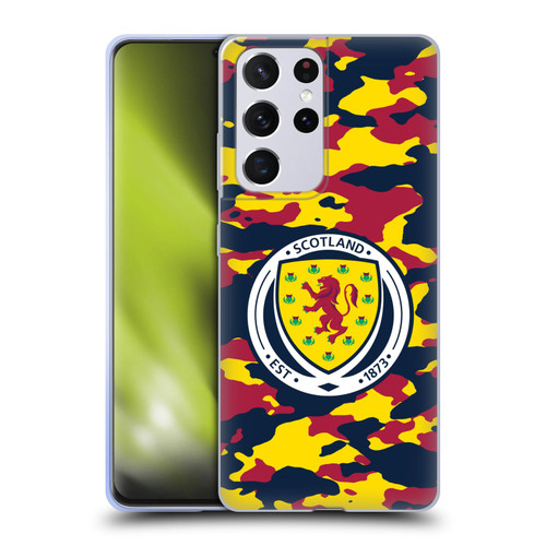 Scotland National Football Team Logo 2 Camouflage Soft Gel Case for Samsung Galaxy S21 Ultra 5G