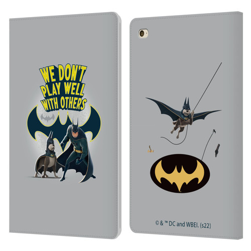 DC League Of Super Pets Graphics We Don't Play Well With Others Leather Book Wallet Case Cover For Apple iPad mini 4