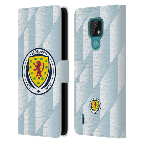 Scotland National Football Team Kits 2020-2021 Away Leather Book Wallet Case Cover For Motorola Moto E7