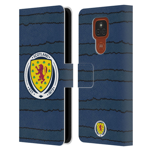 Scotland National Football Team Kits 2019-2021 Home Leather Book Wallet Case Cover For Motorola Moto E7 Plus