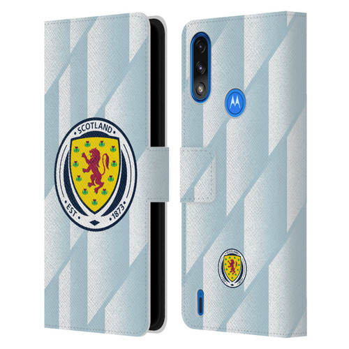 Scotland National Football Team Kits 2020-2021 Away Leather Book Wallet Case Cover For Motorola Moto E7 Power / Moto E7i Power