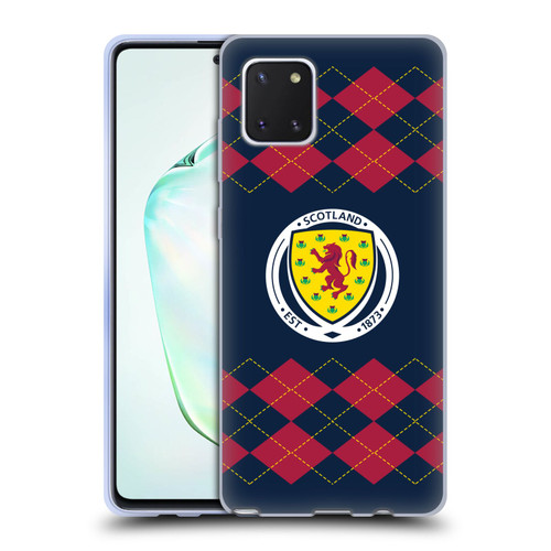 Scotland National Football Team Logo 2 Argyle Soft Gel Case for Samsung Galaxy Note10 Lite