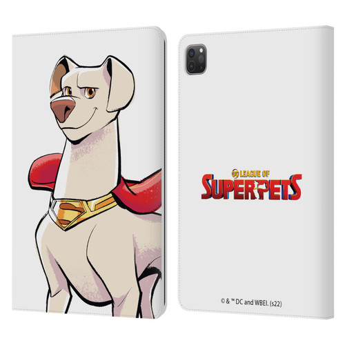 DC League Of Super Pets Graphics Krypto Leather Book Wallet Case Cover For Apple iPad Pro 11 2020 / 2021 / 2022