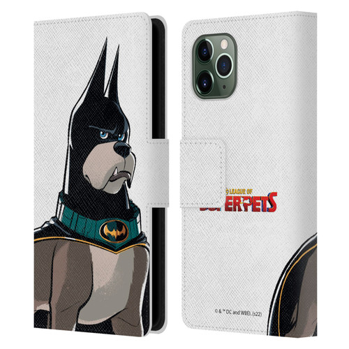 DC League Of Super Pets Graphics Ace Leather Book Wallet Case Cover For Apple iPhone 11 Pro