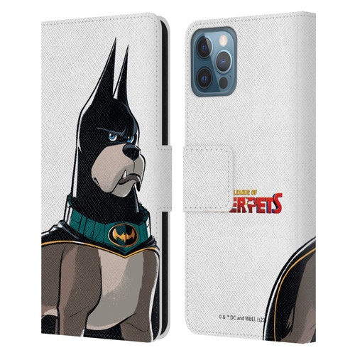 DC League Of Super Pets Graphics Ace Leather Book Wallet Case Cover For Apple iPhone 12 / iPhone 12 Pro
