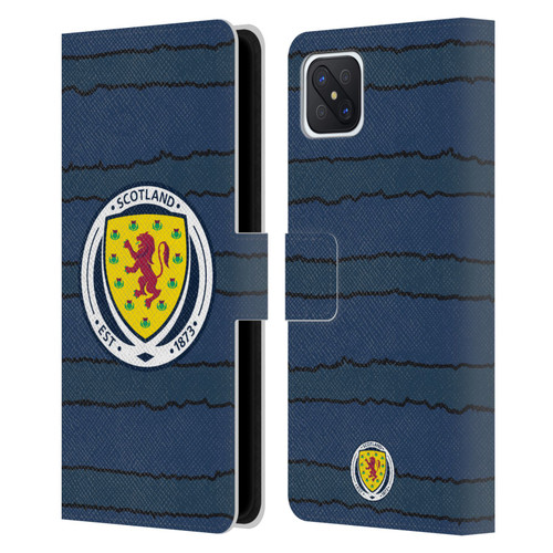 Scotland National Football Team Kits 2019-2021 Home Leather Book Wallet Case Cover For OPPO Reno4 Z 5G