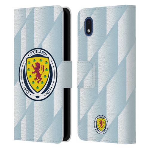 Scotland National Football Team Kits 2020-2021 Away Leather Book Wallet Case Cover For Samsung Galaxy A01 Core (2020)