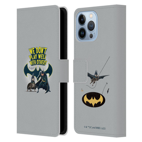 DC League Of Super Pets Graphics We Don't Play Well With Others Leather Book Wallet Case Cover For Apple iPhone 13 Pro Max