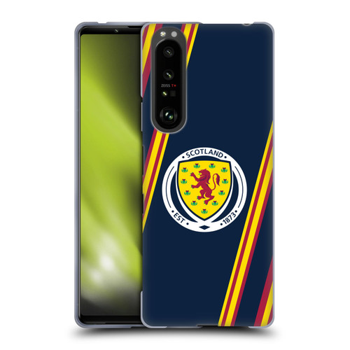 Scotland National Football Team Logo 2 Stripes Soft Gel Case for Sony Xperia 1 III