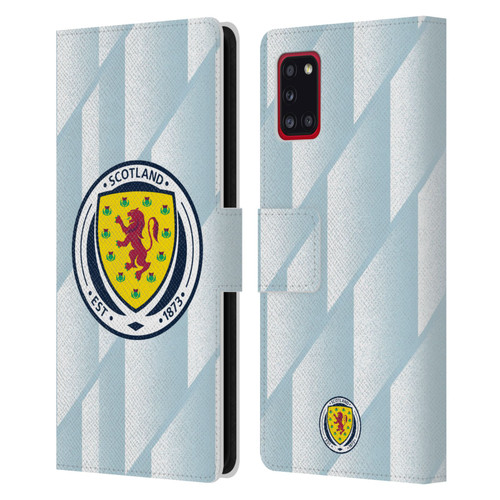 Scotland National Football Team Kits 2020-2021 Away Leather Book Wallet Case Cover For Samsung Galaxy A31 (2020)