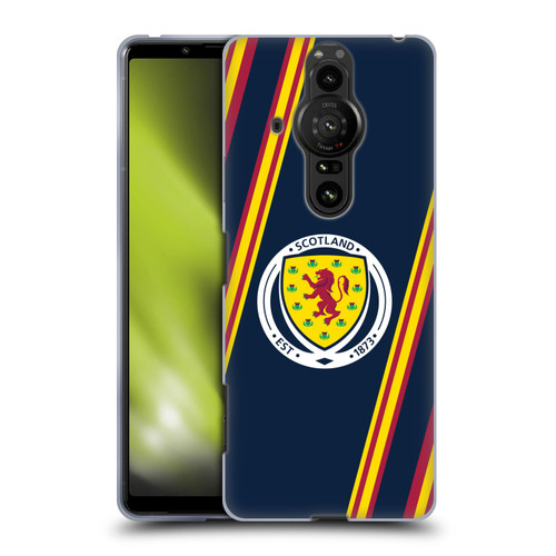 Scotland National Football Team Logo 2 Stripes Soft Gel Case for Sony Xperia Pro-I