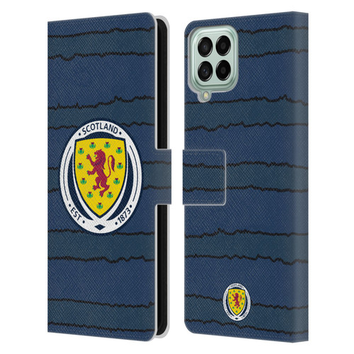 Scotland National Football Team Kits 2019-2021 Home Leather Book Wallet Case Cover For Samsung Galaxy M33 (2022)