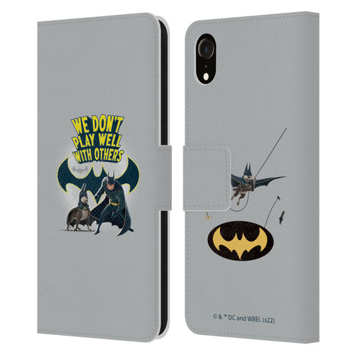 DC League Of Super Pets Graphics We Don't Play Well With Others Leather Book Wallet Case Cover For Apple iPhone XR