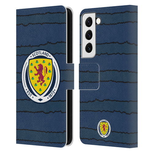 Scotland National Football Team Kits 2019-2021 Home Leather Book Wallet Case Cover For Samsung Galaxy S22 5G
