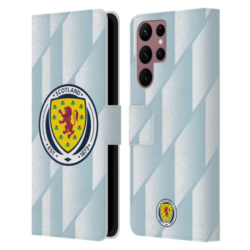 Scotland National Football Team Kits 2020-2021 Away Leather Book Wallet Case Cover For Samsung Galaxy S22 Ultra 5G