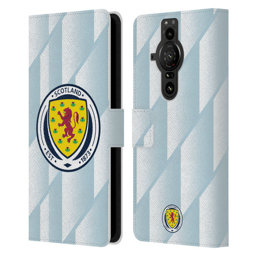 Scotland National Football Team Kits 2020-2021 Away Leather Book Wallet Case Cover For Sony Xperia Pro-I