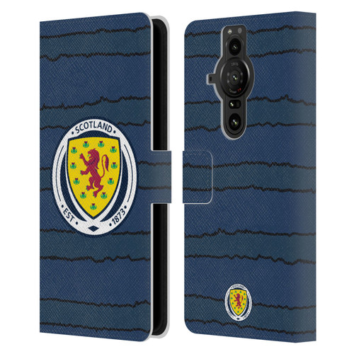 Scotland National Football Team Kits 2019-2021 Home Leather Book Wallet Case Cover For Sony Xperia Pro-I