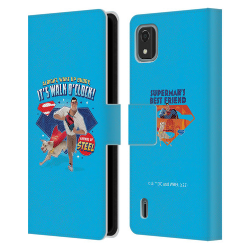 DC League Of Super Pets Graphics It's Walk O' Clock Leather Book Wallet Case Cover For Nokia C2 2nd Edition