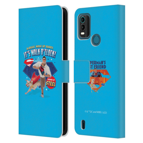 DC League Of Super Pets Graphics It's Walk O' Clock Leather Book Wallet Case Cover For Nokia G11 Plus