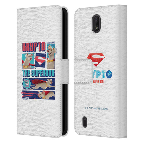 DC League Of Super Pets Graphics Krypto The Superdog Leather Book Wallet Case Cover For Nokia C01 Plus/C1 2nd Edition