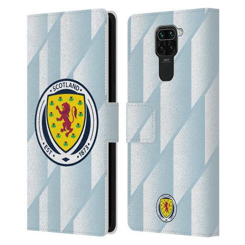 Scotland National Football Team Kits 2020-2021 Away Leather Book Wallet Case Cover For Xiaomi Redmi Note 9 / Redmi 10X 4G