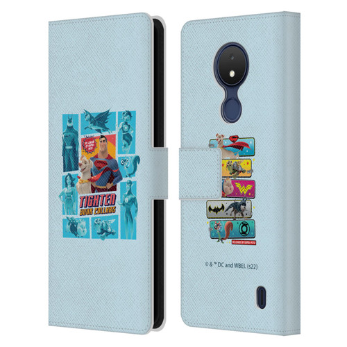 DC League Of Super Pets Graphics Tighten Your Collars Leather Book Wallet Case Cover For Nokia C21