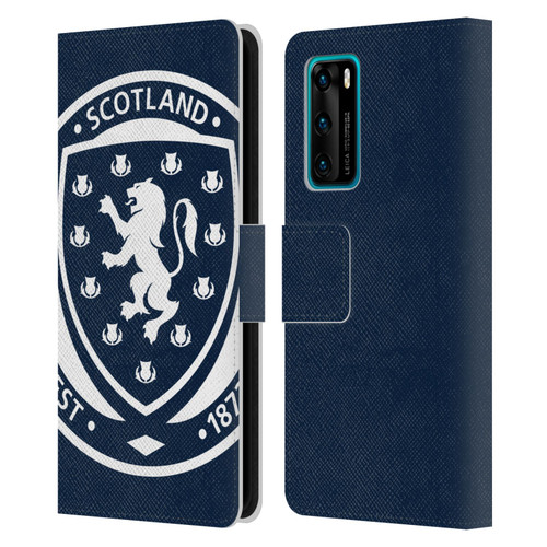 Scotland National Football Team Logo 2 Oversized Leather Book Wallet Case Cover For Huawei P40 5G