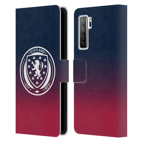 Scotland National Football Team Logo 2 Gradient Leather Book Wallet Case Cover For Huawei Nova 7 SE/P40 Lite 5G