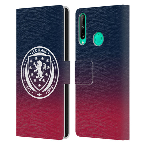 Scotland National Football Team Logo 2 Gradient Leather Book Wallet Case Cover For Huawei P40 lite E