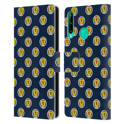 Scotland National Football Team Logo 2 Pattern Leather Book Wallet Case Cover For Huawei P40 lite E