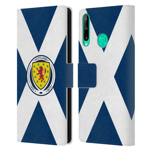 Scotland National Football Team Logo 2 Scotland Flag Leather Book Wallet Case Cover For Huawei P40 lite E