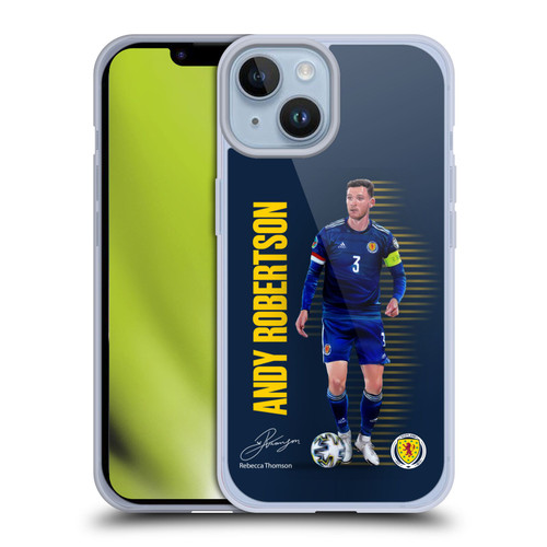 Scotland National Football Team Players Andy Robertson Soft Gel Case for Apple iPhone 14
