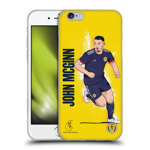 Scotland National Football Team Players John McGinn Soft Gel Case for Apple iPhone 6 / iPhone 6s