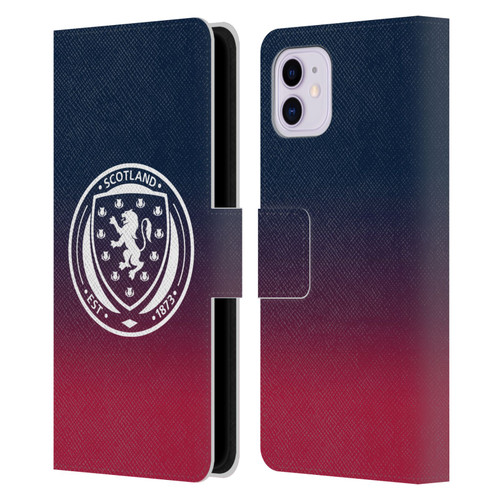 Scotland National Football Team Logo 2 Gradient Leather Book Wallet Case Cover For Apple iPhone 11