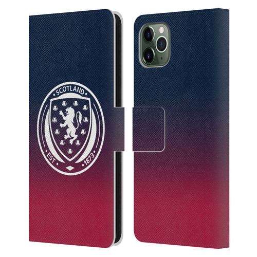 Scotland National Football Team Logo 2 Gradient Leather Book Wallet Case Cover For Apple iPhone 11 Pro Max