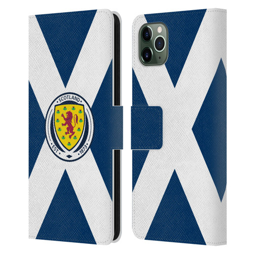Scotland National Football Team Logo 2 Scotland Flag Leather Book Wallet Case Cover For Apple iPhone 11 Pro Max