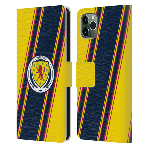 Scotland National Football Team Logo 2 Stripes Leather Book Wallet Case Cover For Apple iPhone 11 Pro Max